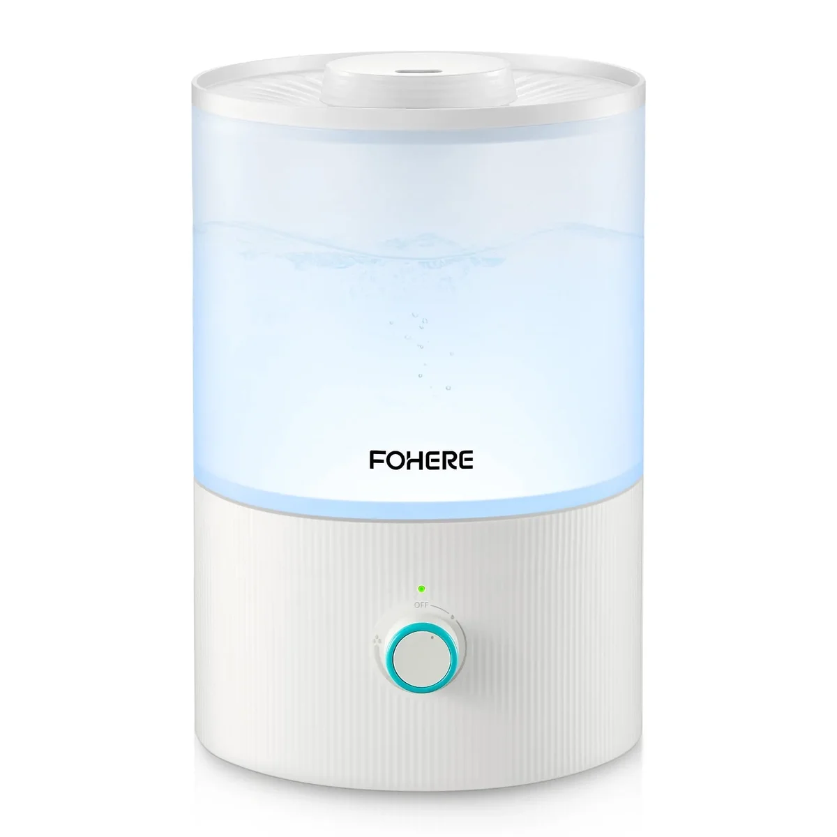 FOHERE Humidifiers for Bedroom, 3.2L Top Fill Cool Mist Ultrasonic Humidifier for Baby Rooms and Plants, 3-IN-1 Essential Oil Diffuser with 7-col 4614