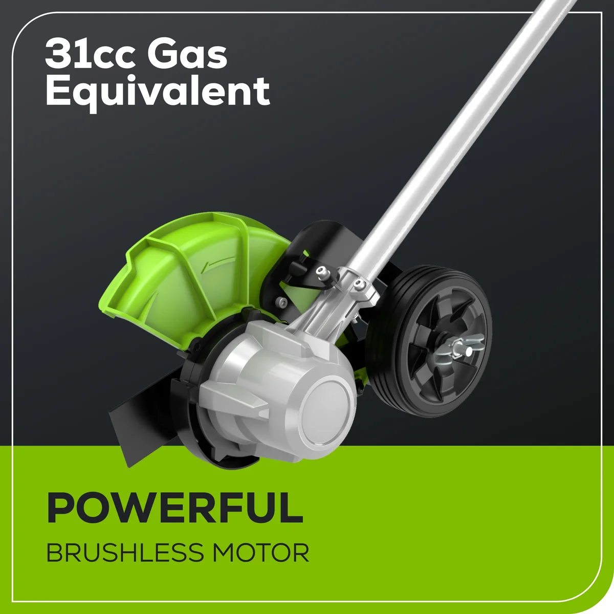 Greenworks 60V 8" Edger with 2.5 Ah Battery & Charger 2703302 3581