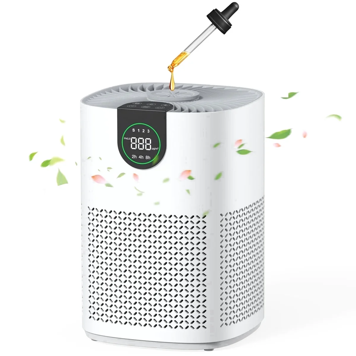 VEWIOR Air Purifiers for Home, Air Purifiers for Bedroom Large Room up to 1200 sq.ft with H13 HEPA Washable Filter, Aromatherapy, PM2.5 Display,  8461