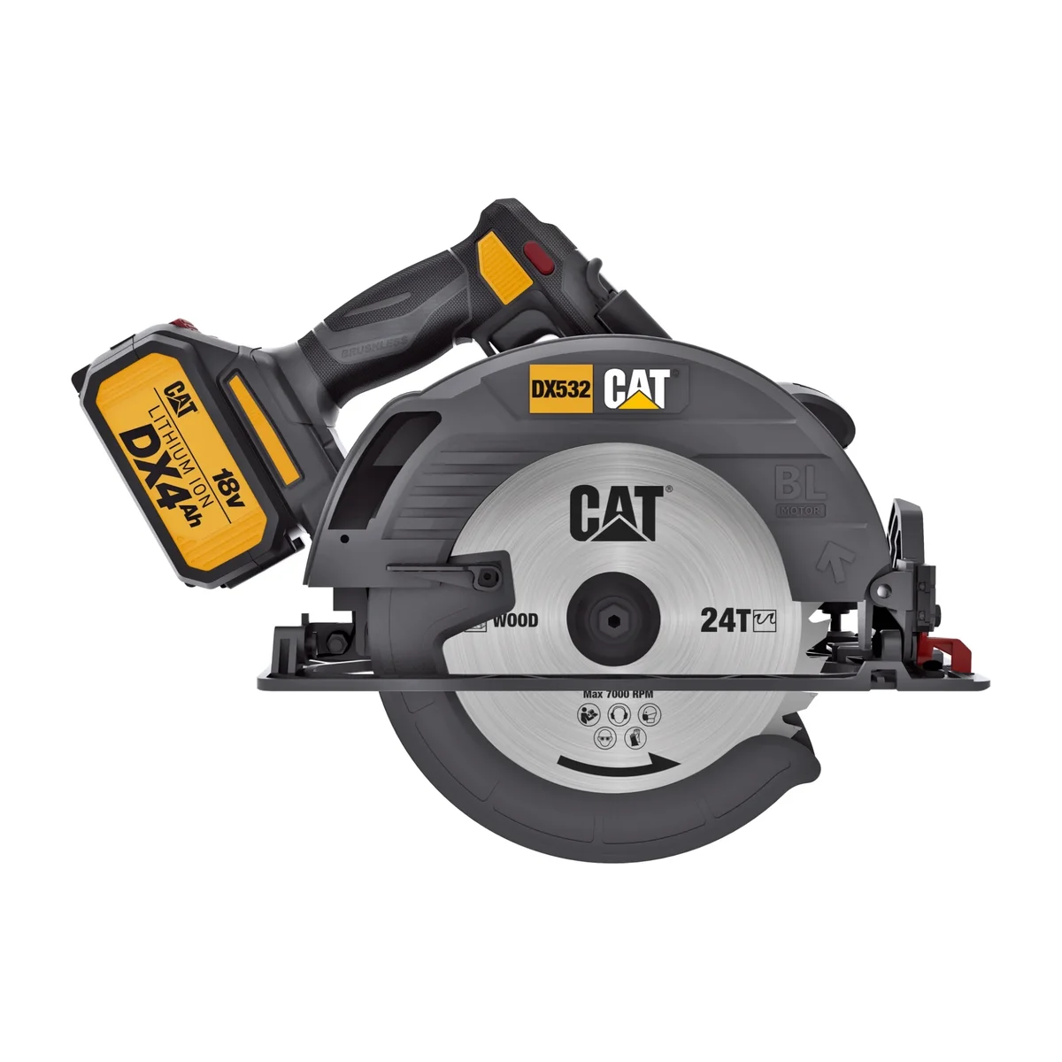Caterpillar® Cat® Caterpillar Cat® DX532 18V 1 FOR ALL 7-1/4” Cordless Circular Saw with Brushless Motor 2588