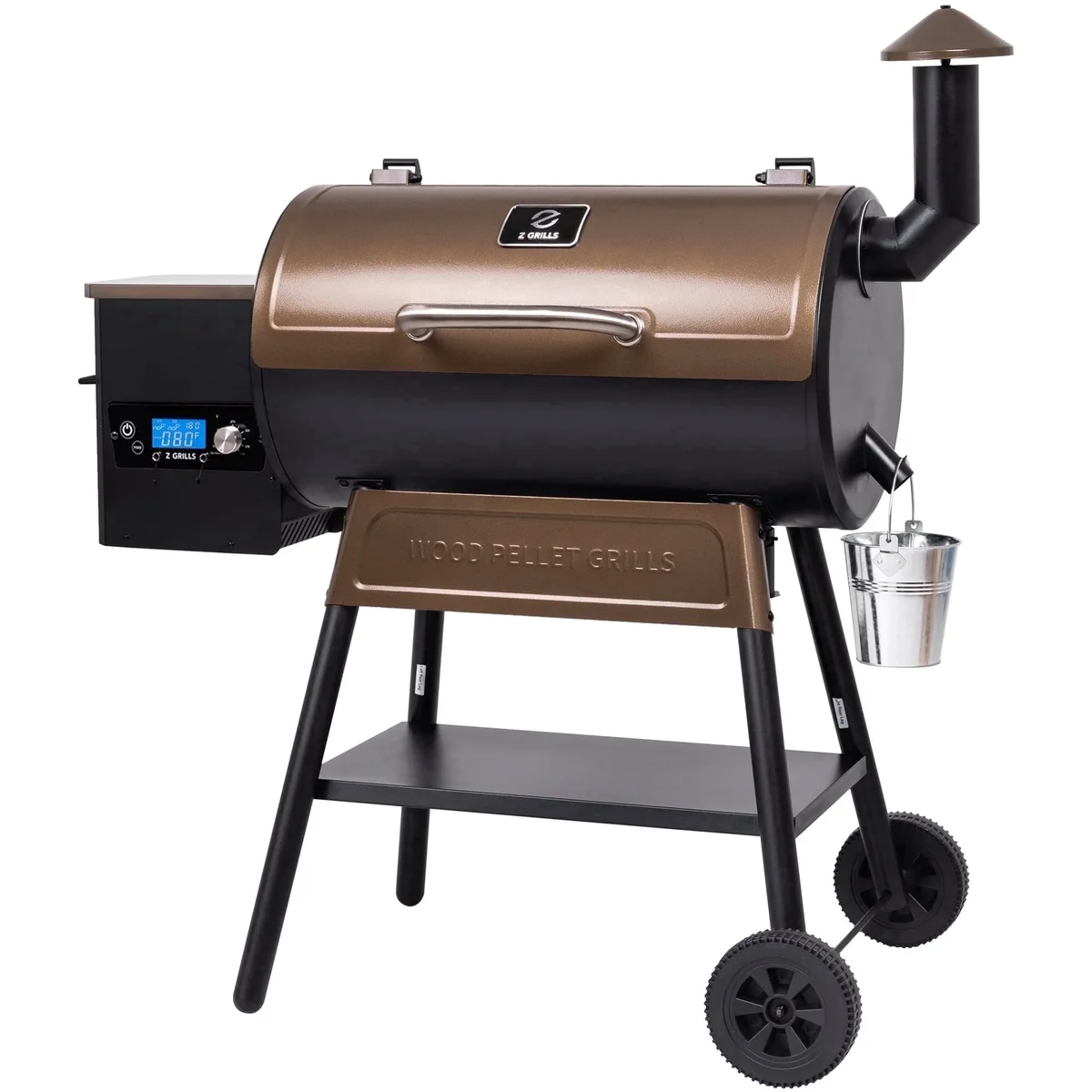 Z GRILLS Grill Elite ZPG-550B4 549 sq.in Wood Pellet Grill & Smoker, Latest PID 3.0 Controller, 2 Meat Probes, Auto Temperature Control, 8 in 1 B 8719
