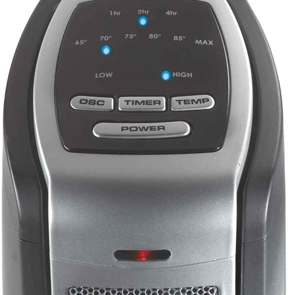 Everdaily Essentials 1500W Electric Oscillating Ceramic Tower Space Heater with Remote, 5790, Black Ref. 8319