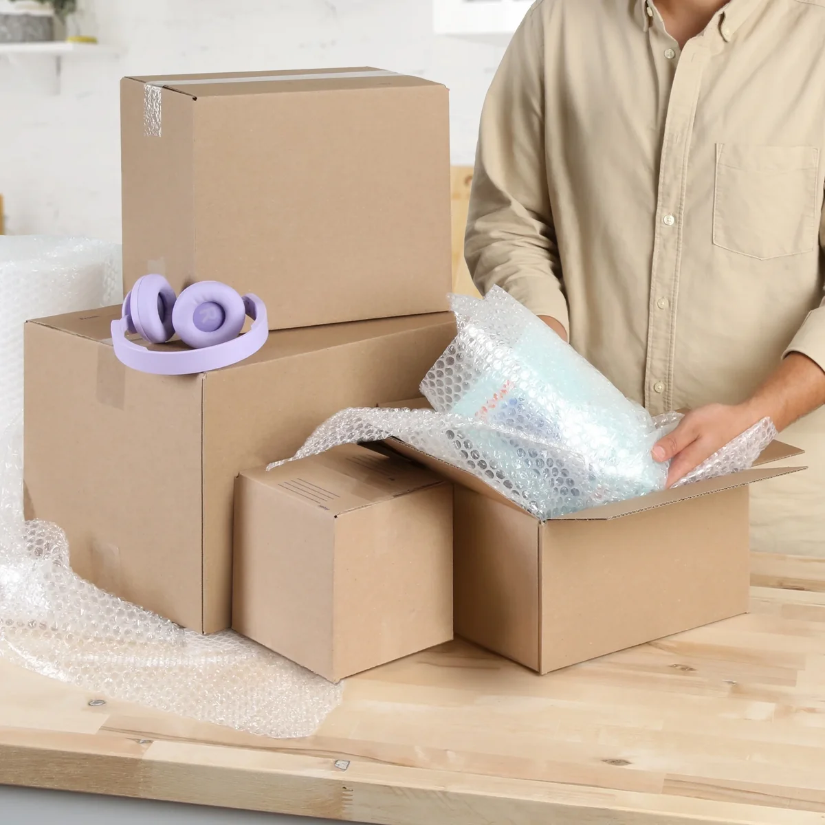 Pen+Gear Recycled Shipping Boxes, 12" L x 8" W x 10" H, 30-Count 3880