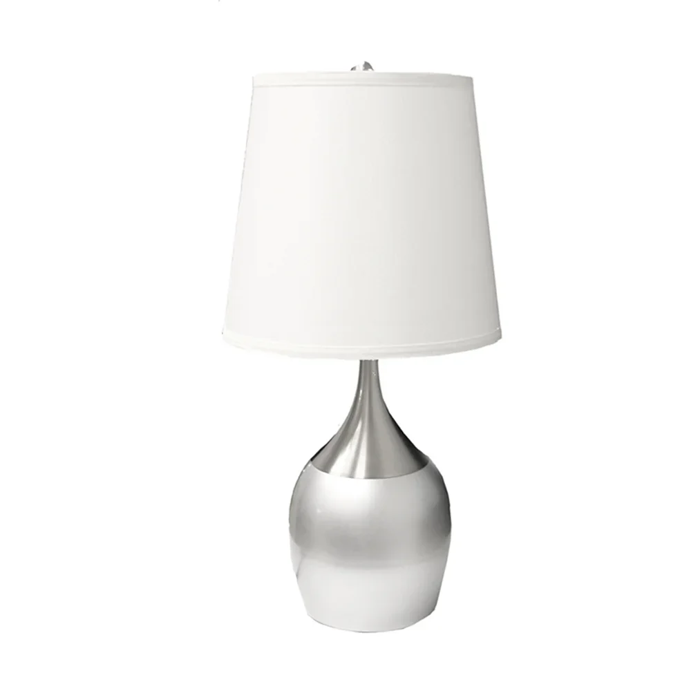ORE International 24" Touch Table Lamp, Silver 2087