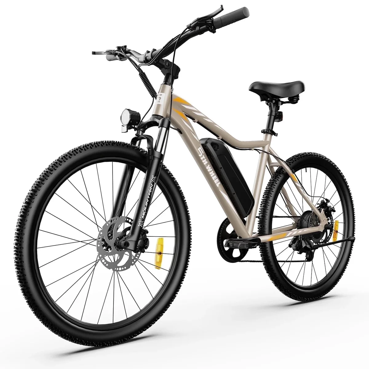 5TH WHEEL WLB17 26" Electric Bike for Adult, 500W Peak Electric Bike with 36V 10.4Ah Removable Battery, Electric Bicycle with 7 Speed, UL2849 6975