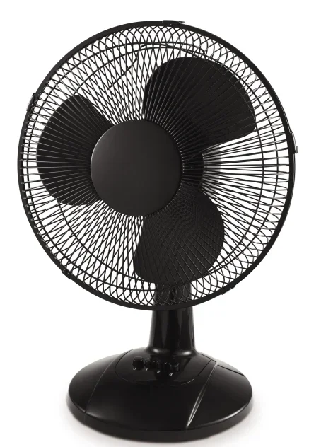 Mainstays 12-Inch Table Fan with Adjustable 3-Speed Settings and Oscillation, Black, FT30-8MBBV 8255