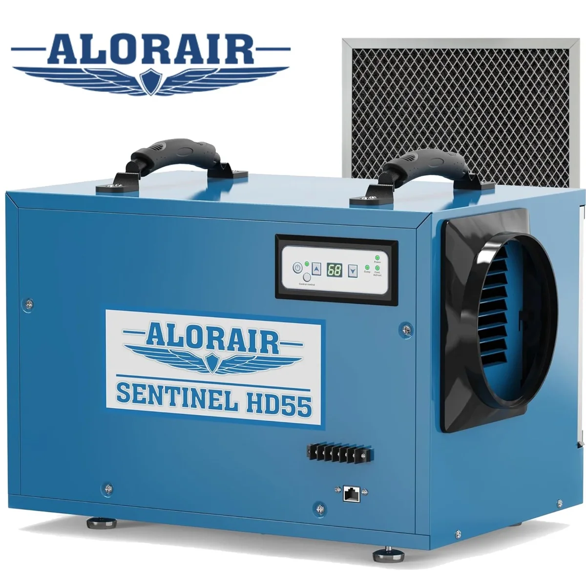 ALORAIR Commercial Dehumidifiers 113 Pint, with drain Hose for Crawl Spaces, Basements, Industry Water Damage Unit, Compact, Portable, Auto Defro 2711