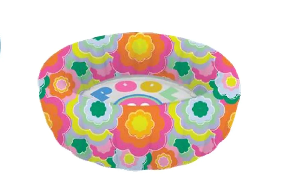 Packed Party Flower 59” Round Soft-Sided Inflatable Swimming Pool 4338