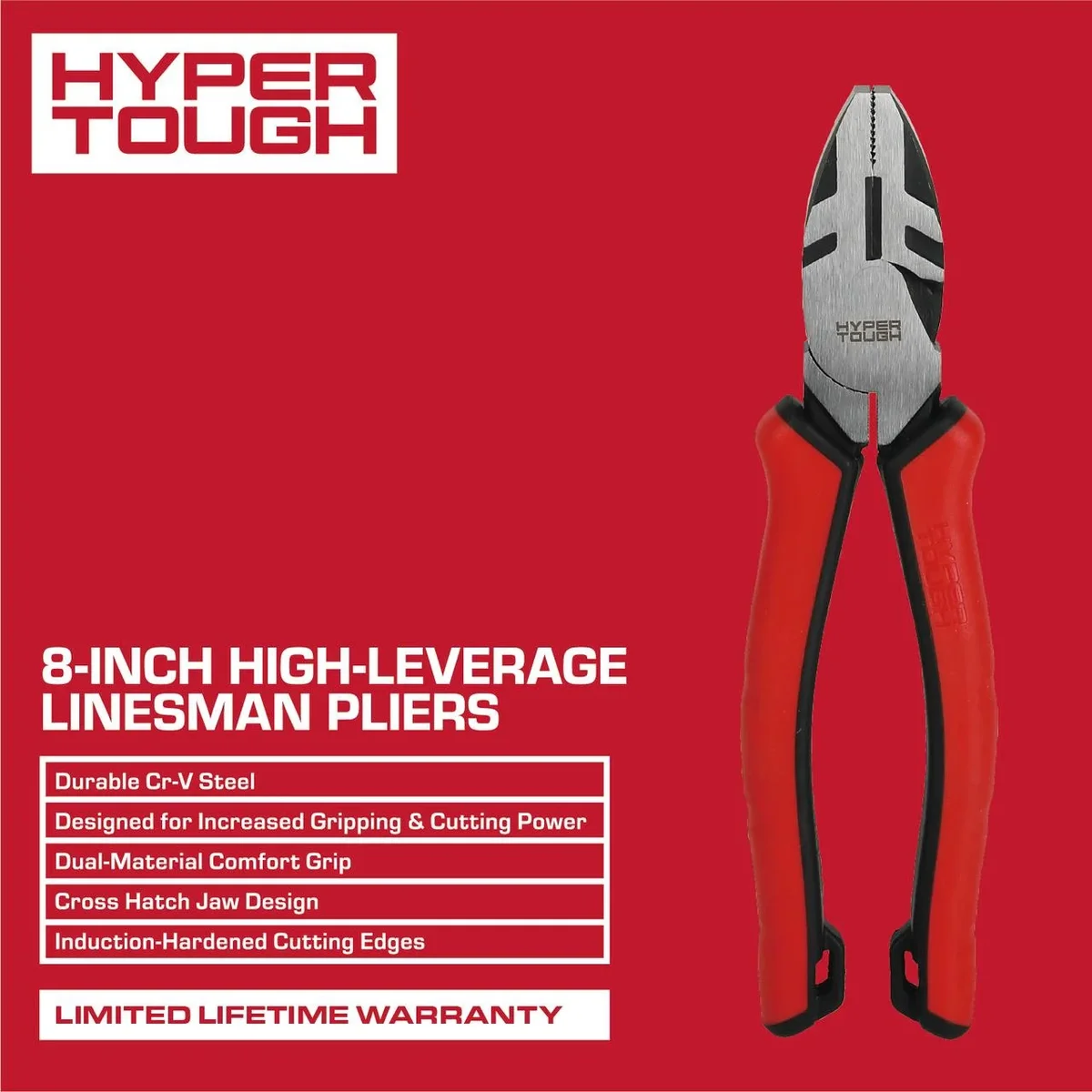 Everdaily Essentials 8-inch High Leverage Linesman Pliers with Dual Material Ref. 4127