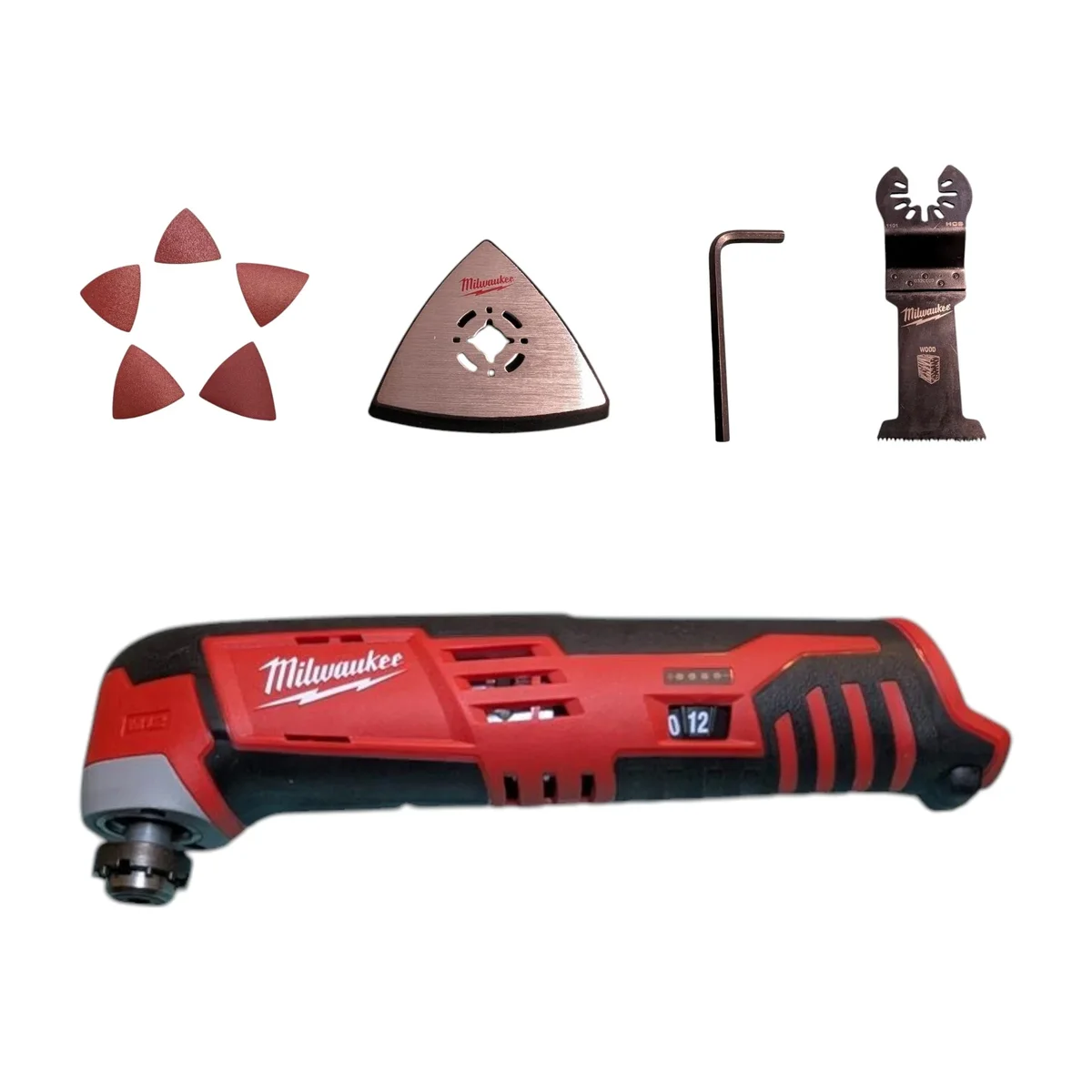 Everdaily Essentials 2426-20 M12 Oscillating Multi-Tool – Cordless Variable Speed Multi-Function Tool for Cutting, Sanding & Scraping (Bare Tool) 2774