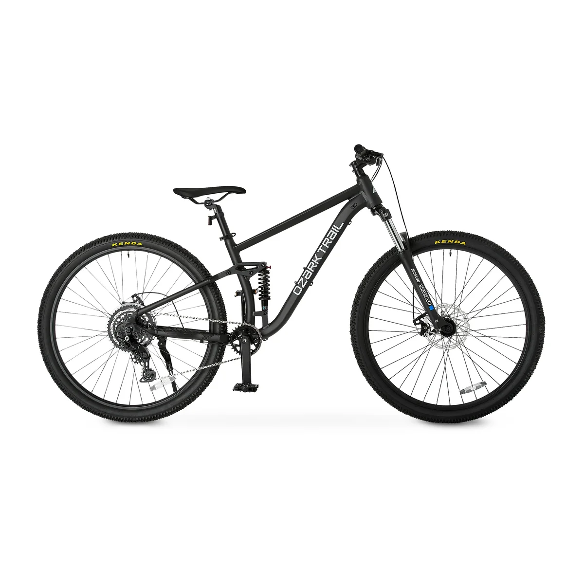 Ozark Trail 29" FS.2 Slalom Full Suspension Mountain Bike, 29" Wheels, Small Frame, Fits Riders 5'1" - 5'5", Black, Adult, Unisex, Online Only 6925
