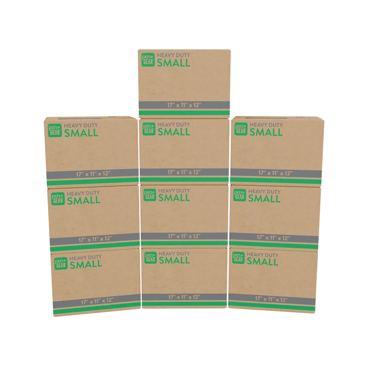 Pen+Gear (10 pack) Pen+Gear Small Heavy Duty Kraft Moving Boxes, 17L x 11W x 12H 0069