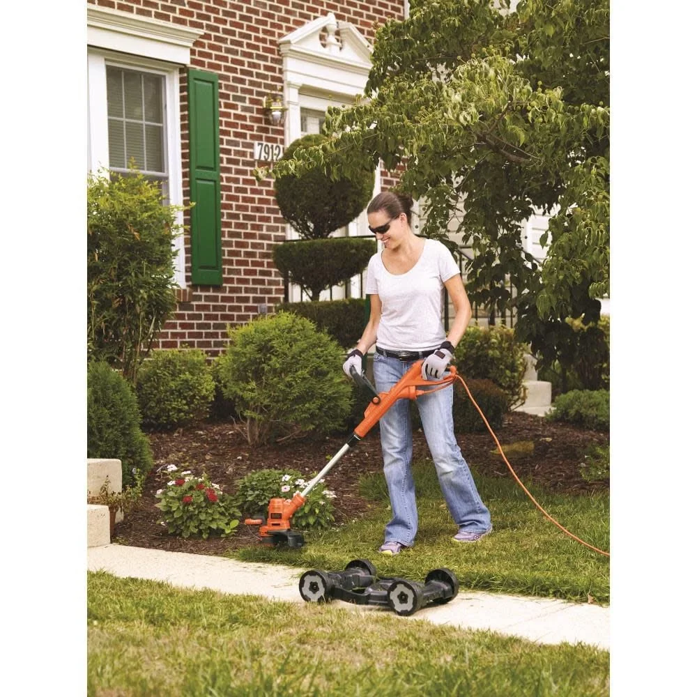 BLACK+DECKER 3-in-1 12-inch Corded Electric String Trimmer, Edger & Lawn Mower, 6.5-Amp (MTE912) 5487