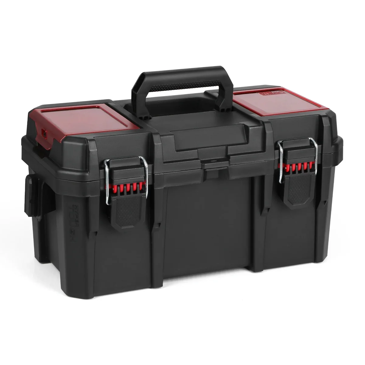 Hyper Tough 16-Inch Toolbox – Heavy-Duty Resin Storage with Padlock Security & Small Parts Organizer 4347