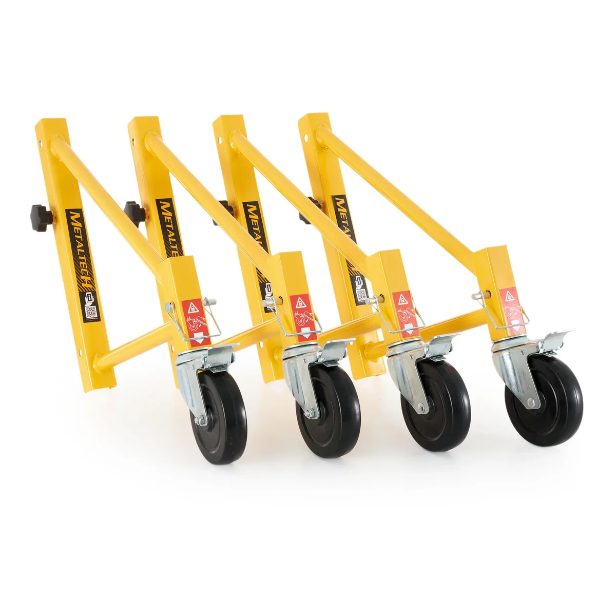MetalTech Baker Scaffold Adjustable Outriggers with 5 Inch Wheels, 4 Pack 5237