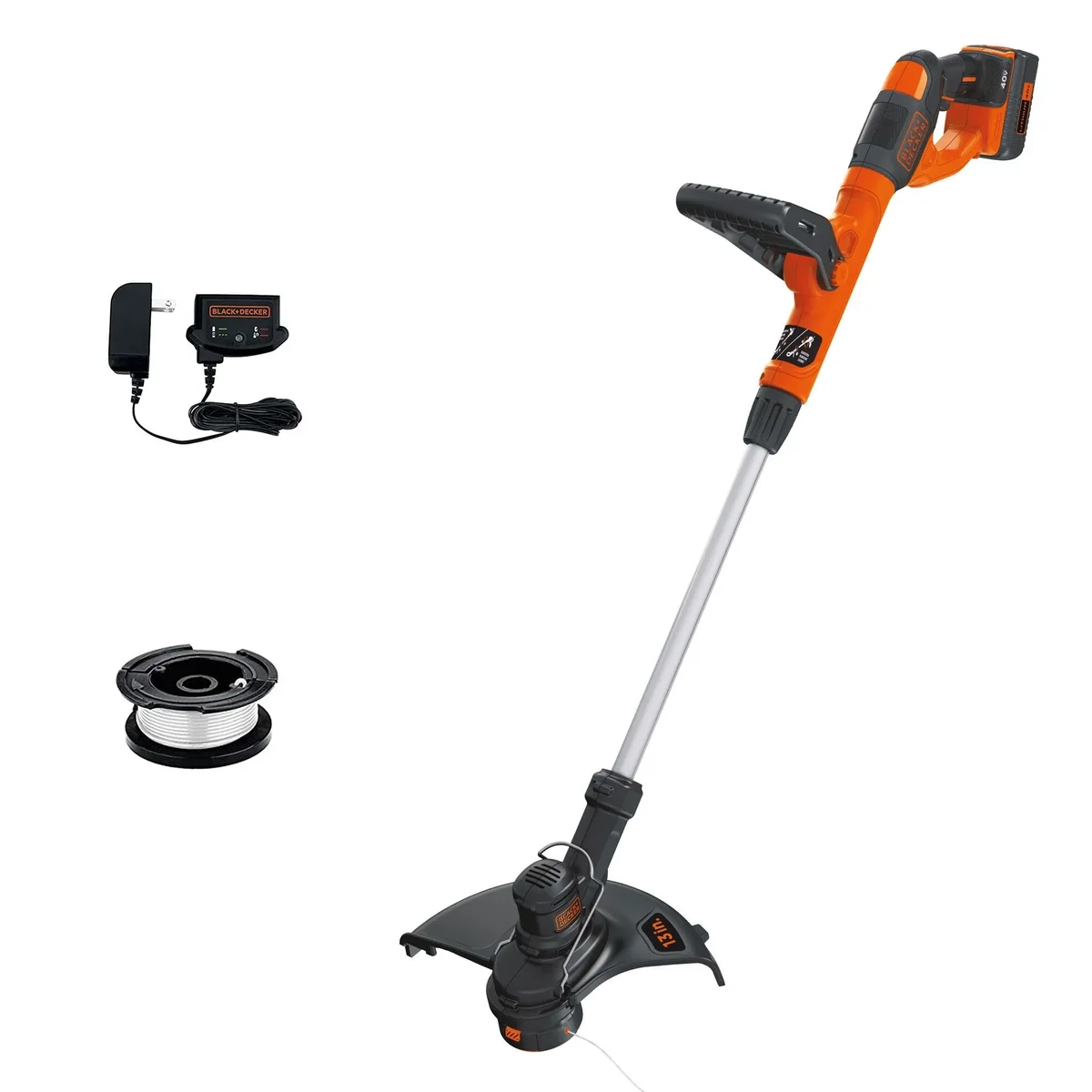 BLACK+DECKER 40V MAX* Lithium String Trimmer, (LST140C) 6107