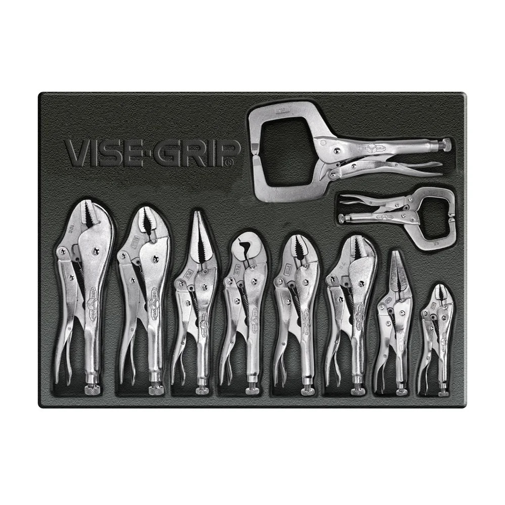 Irwin Tools Vise-Grip Original Locking Pliers Tool Set with Tray, 10 Piece, 1078TRAY 1434