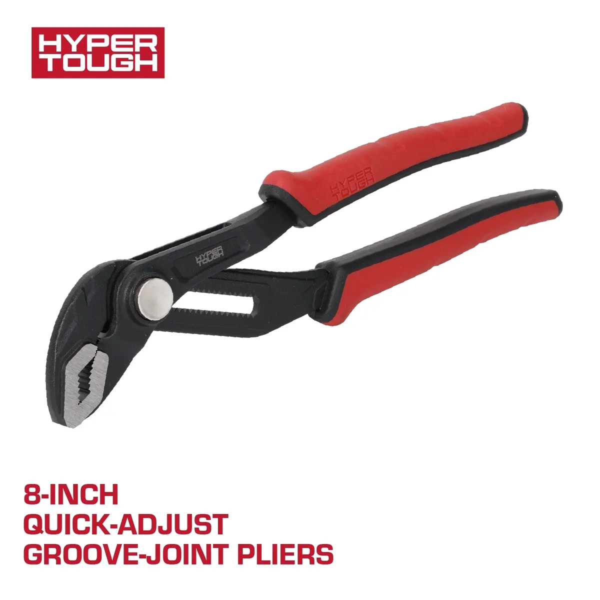Hyper Tough 8-inch Quick Adjust Groove Joint Pliers 4476