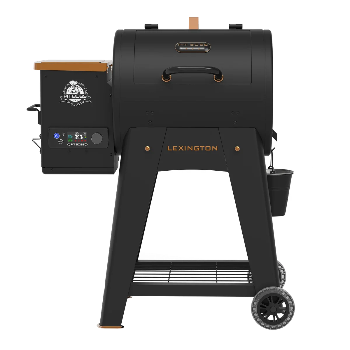 Pit Boss Pellet Smoker, Lexington 500 Square inch Wood Fired Pellet Grill, Onyx Series 4747