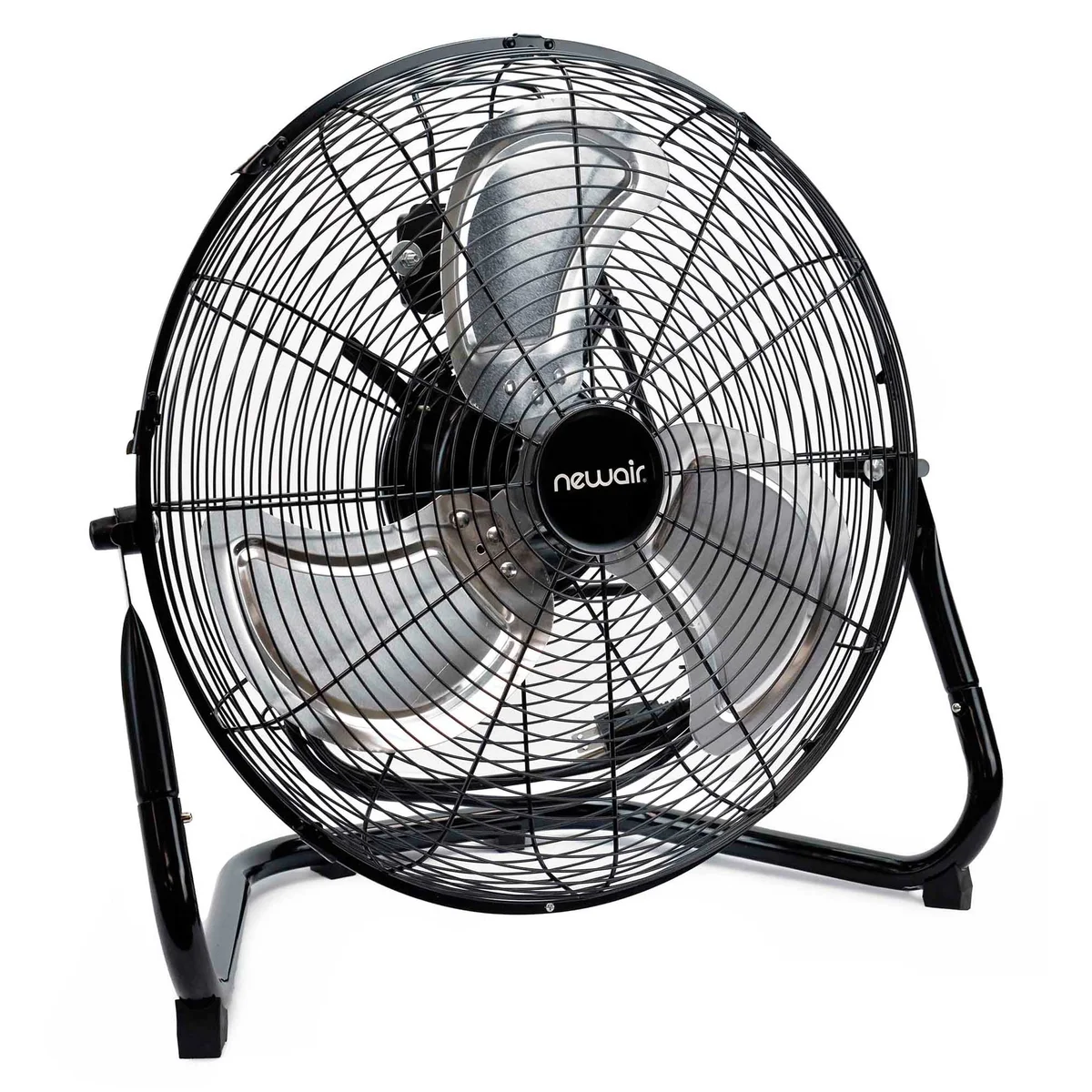 Newair 18" High-Velocity Industrial Floor Fan, Heavy Duty Metal Fan, Adjustable Tilt and 3 Speeds up to 4012 CFM, Rotatory Switch 7866
