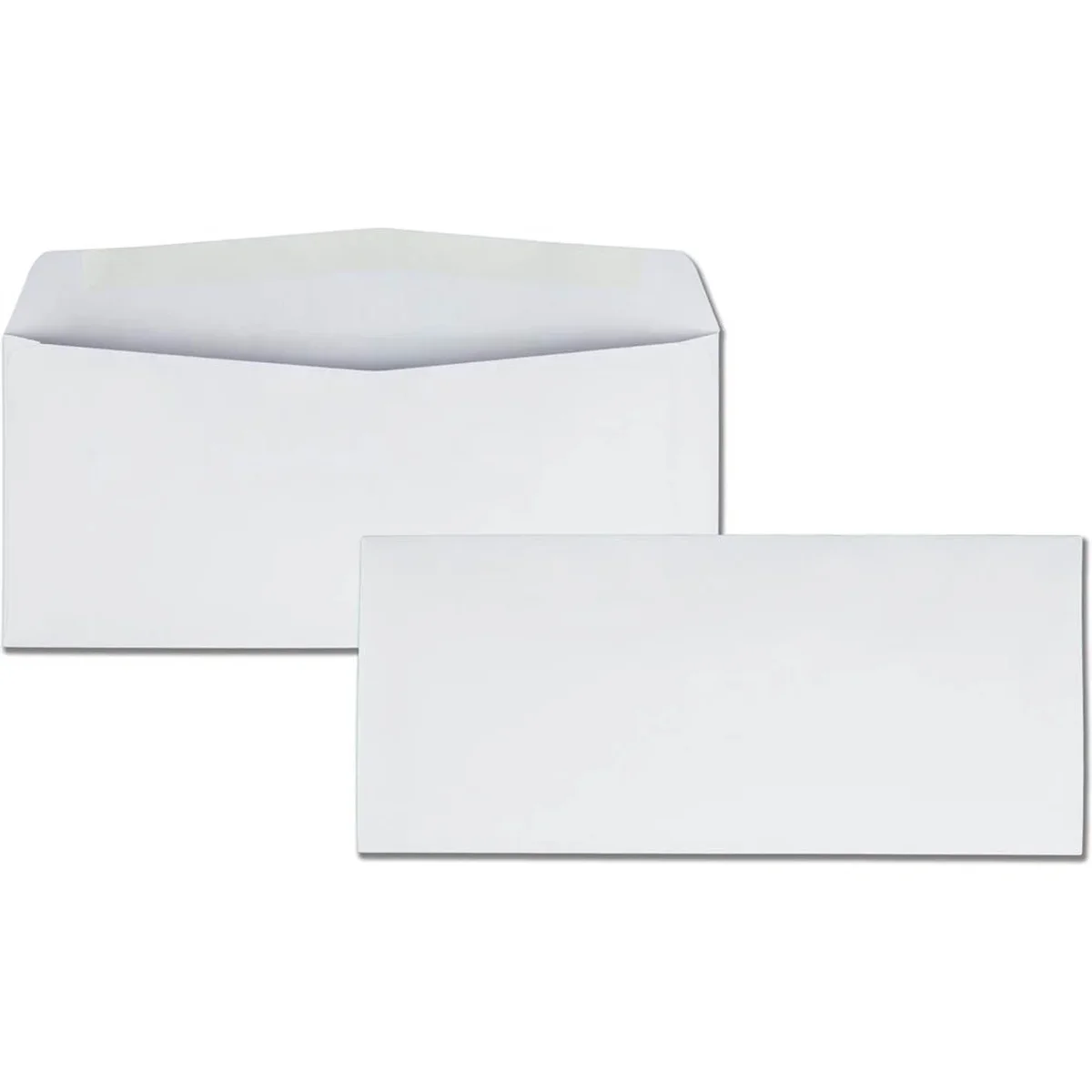 Quality Park No. 10 Regular Business Envelopes - Business- 9 1by2"W x 4 1by8" L- 24 lb - Gummed - Wove - White 6410
