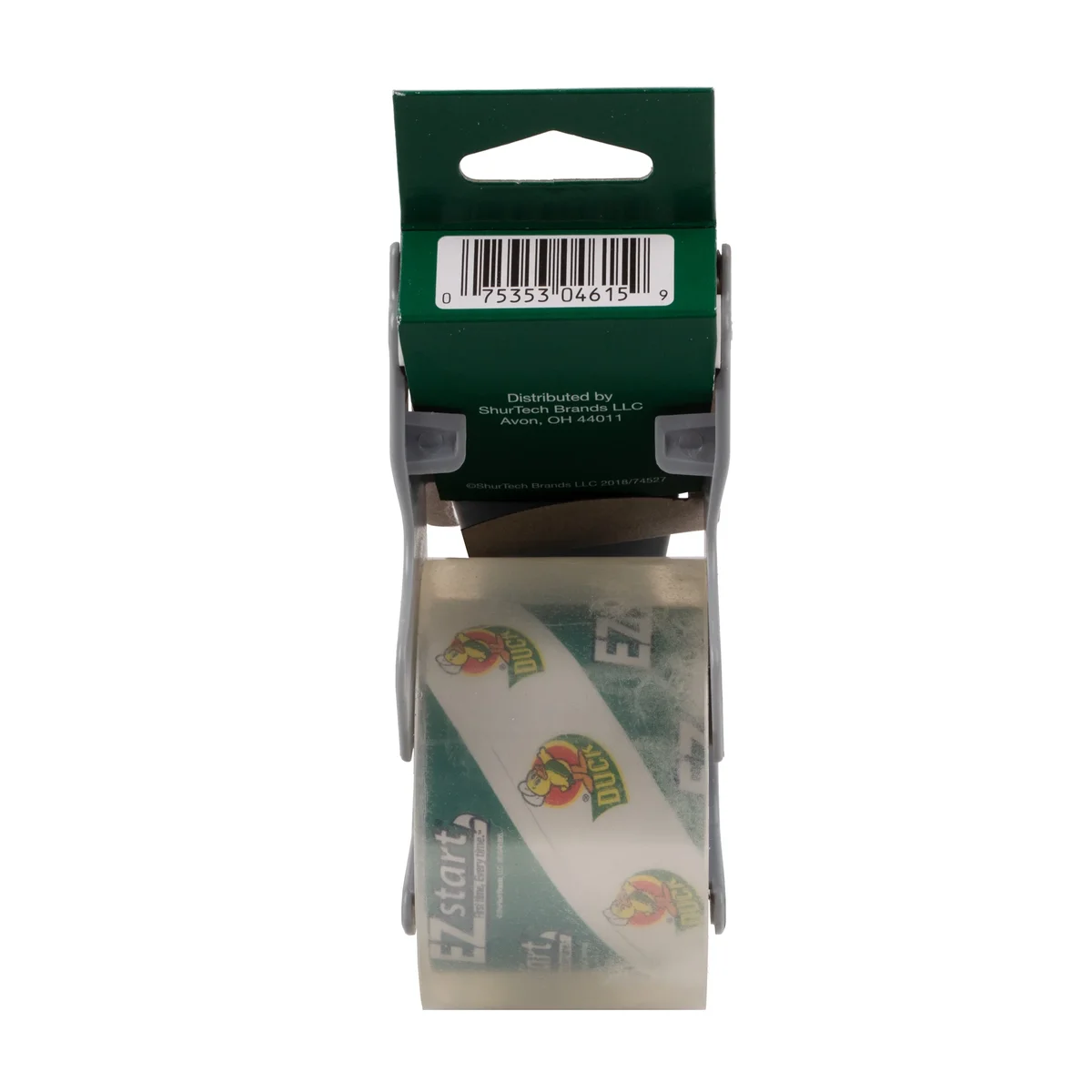 Duck Brand (3 pack) Duck EZ Start Packaging Tape One-handed Dispenser, 1.88 in. x 50 yd., Clear 6328