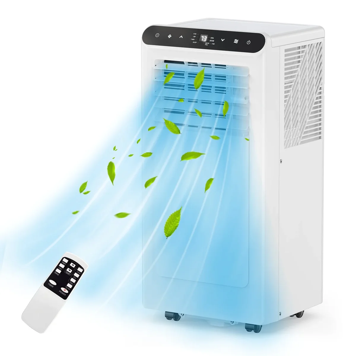 Everdaily Essentials Portable Air Conditioner,8000 BTU for Rooms Up to 350 Sq.Ft.4 Modes with Remote Control Quiet AC,Dehumidifier,24-Hour Timer,Sleep Mode 7726