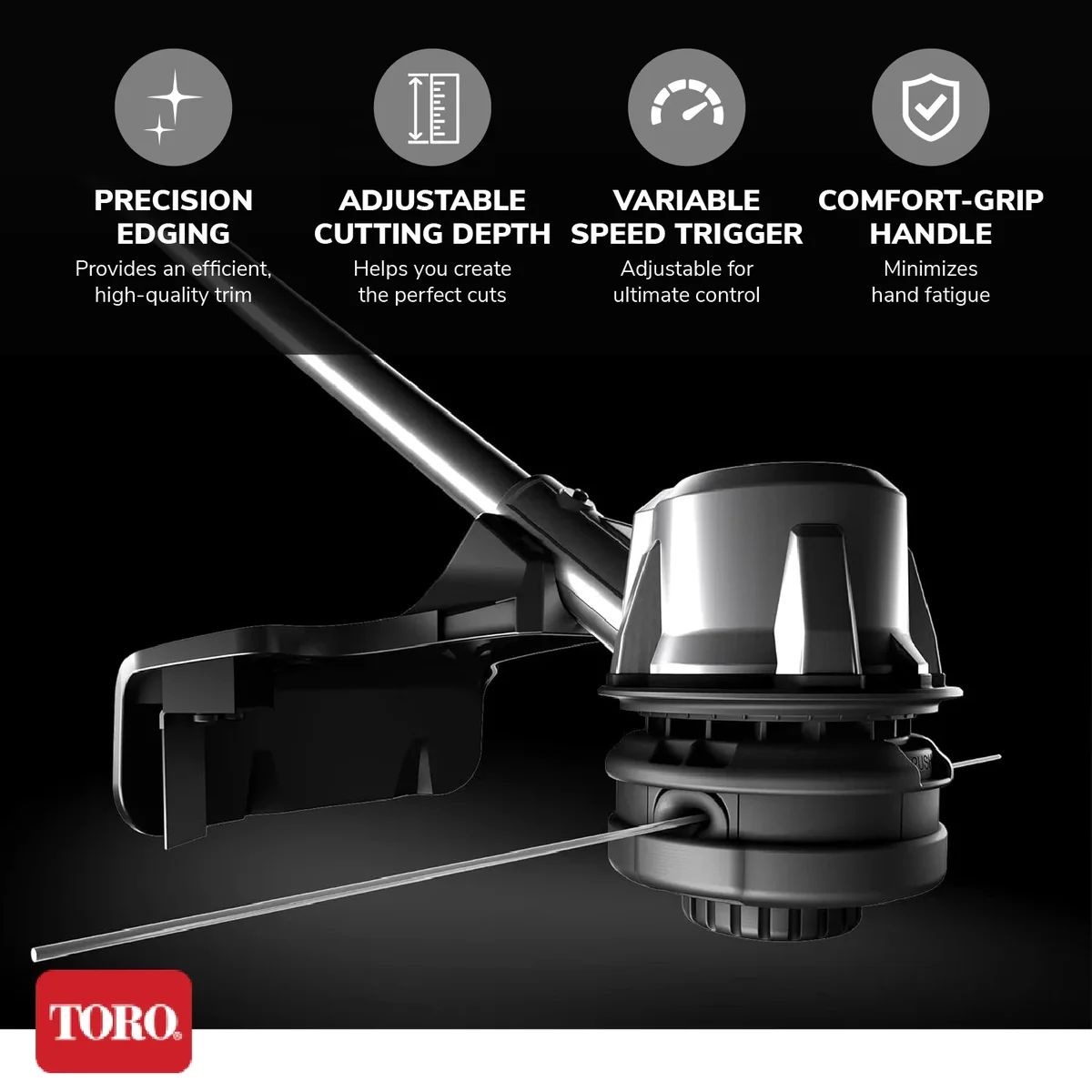 Toro Flex Force 60V Lithium-Ion Brushless Cordless 14/16'' String Trimmer 3884