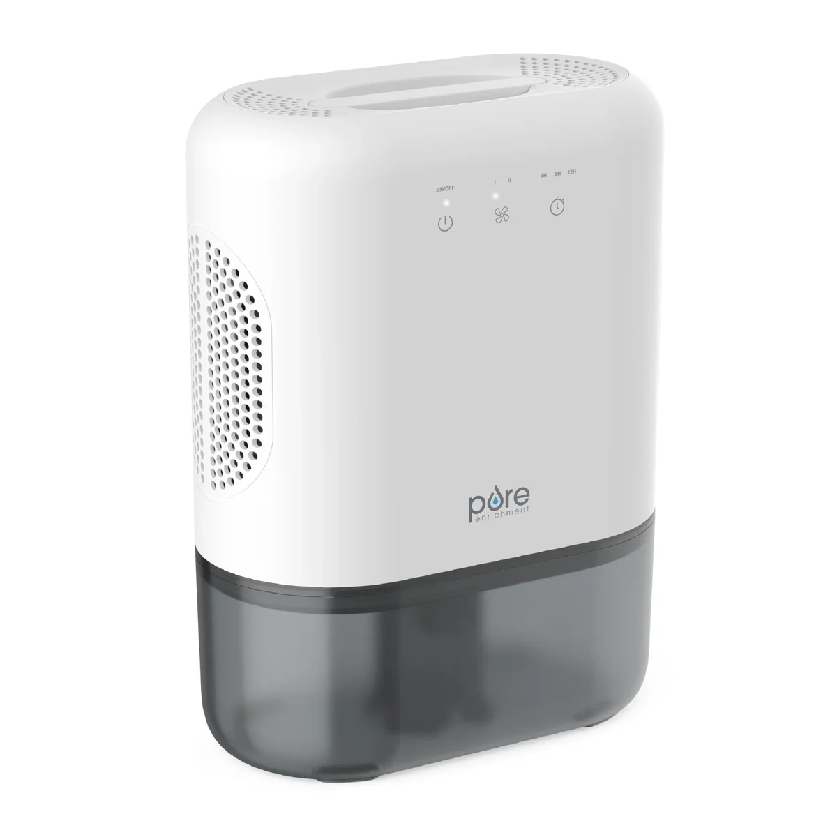 Pure Enrichment PureDry Elite Dehumidifier – Extra-Large 2L Water Tank with Auto Shut-Off, Removes 20 oz. (600 mL) per day of Moisture from Clo 6214