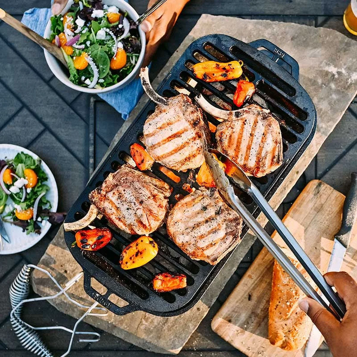 Everdaily Essentials Cast Iron Seasoned 's Charcoal Grill Ref. 3007