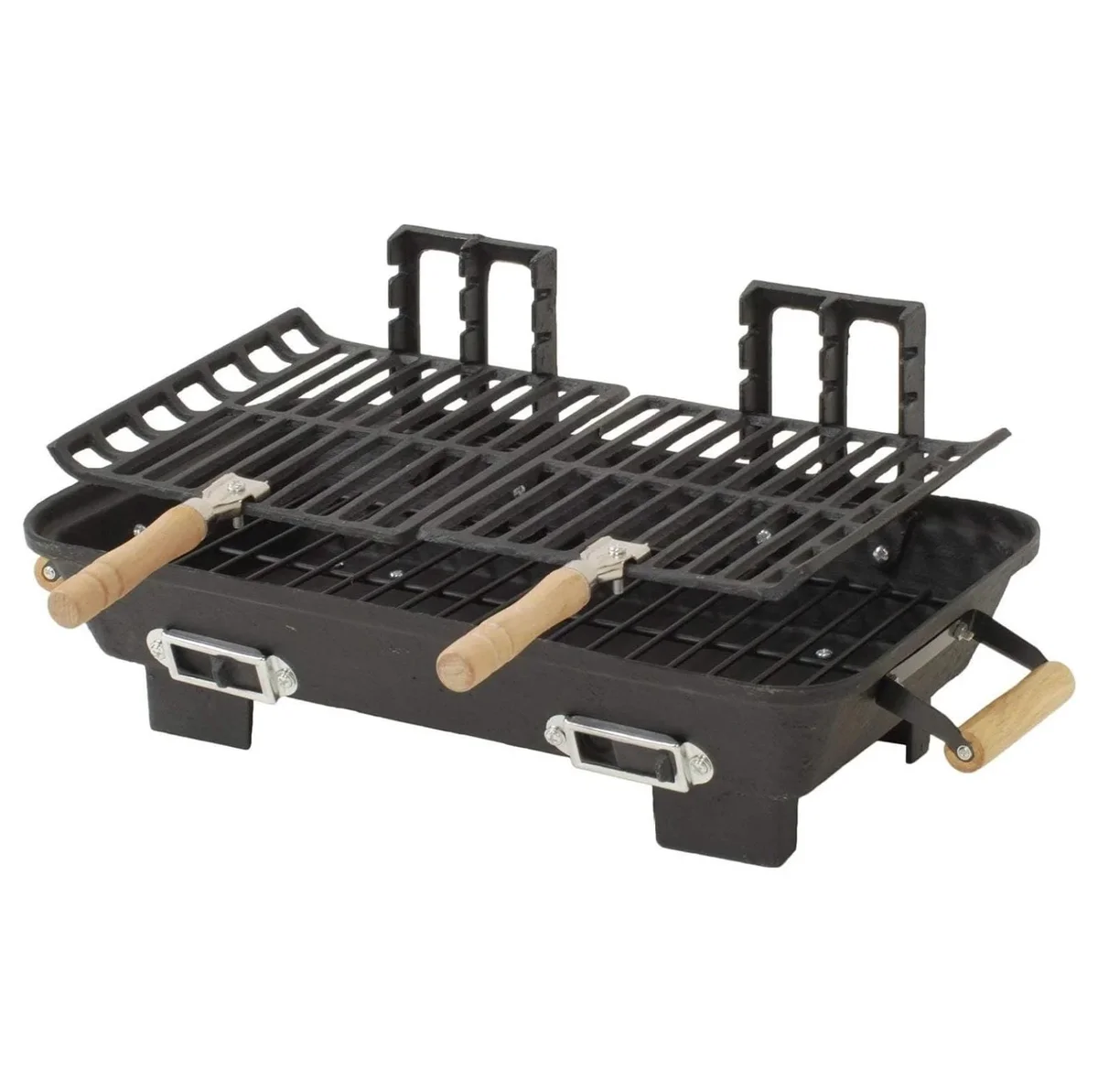JaLuayh 30052AMZ Kay Home Product's Cast Iron Hibachi Charcoal Grill, 10 by 18-Inch (Limited Edition) 7408