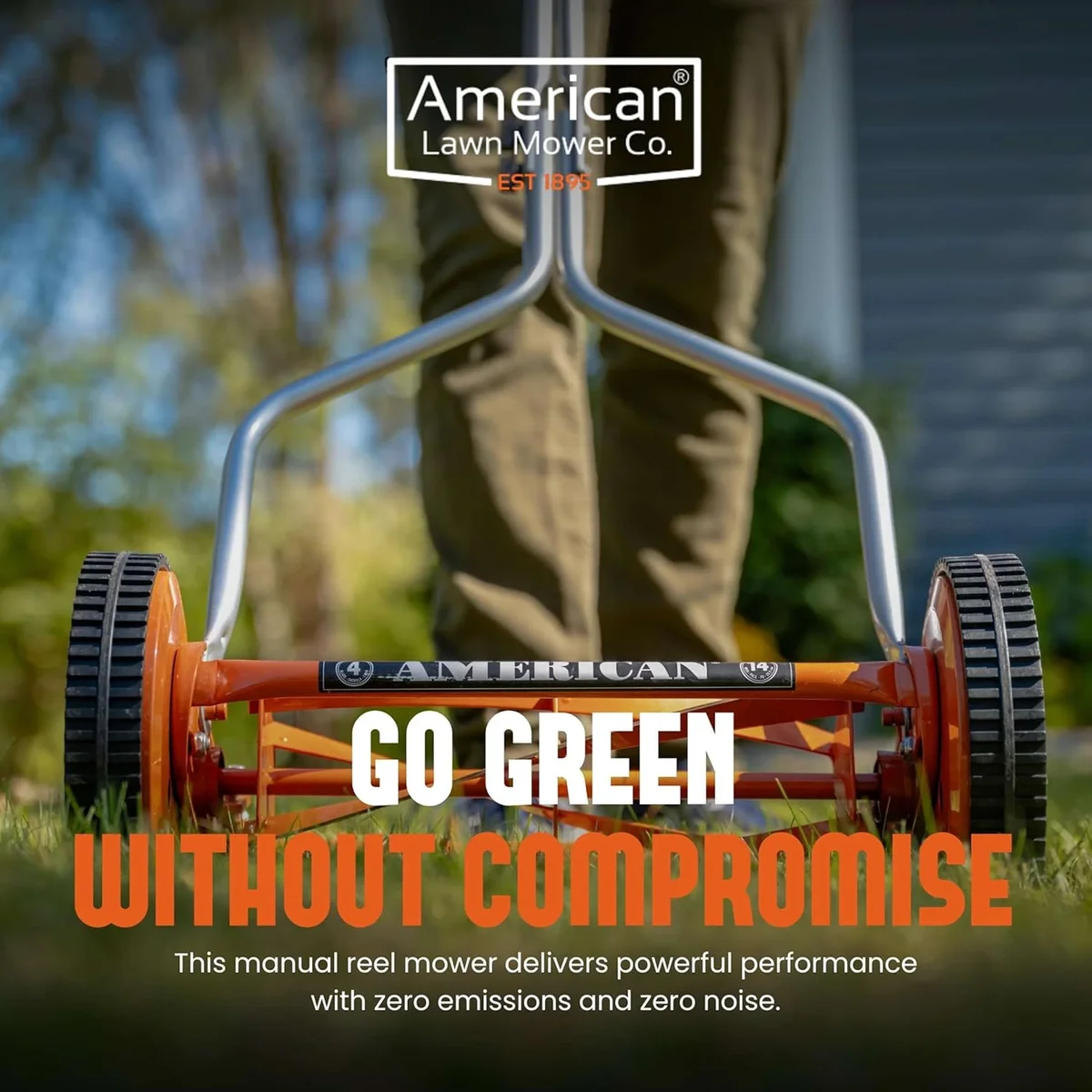 American Lawn Mower 1204-14 14-inch 4-Blade Push Reel Lawn Mower 9227