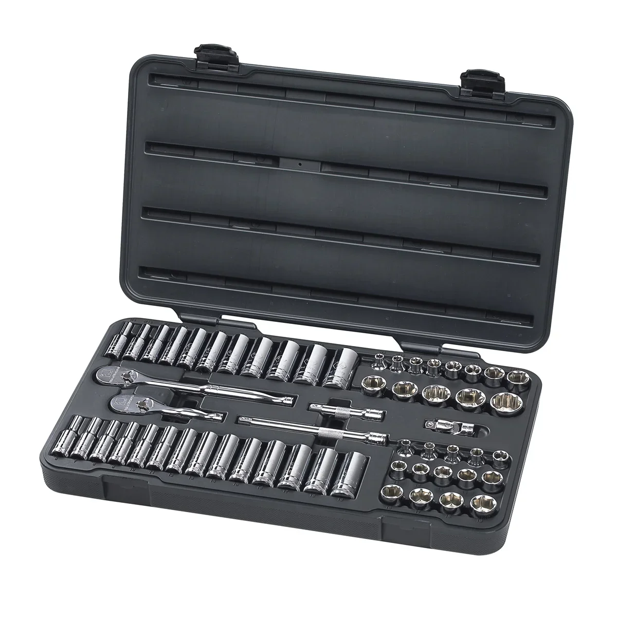 GearWrench 57 Piece 3/8 in Drive SAE/Metric Socket Set, 6 Point 5985