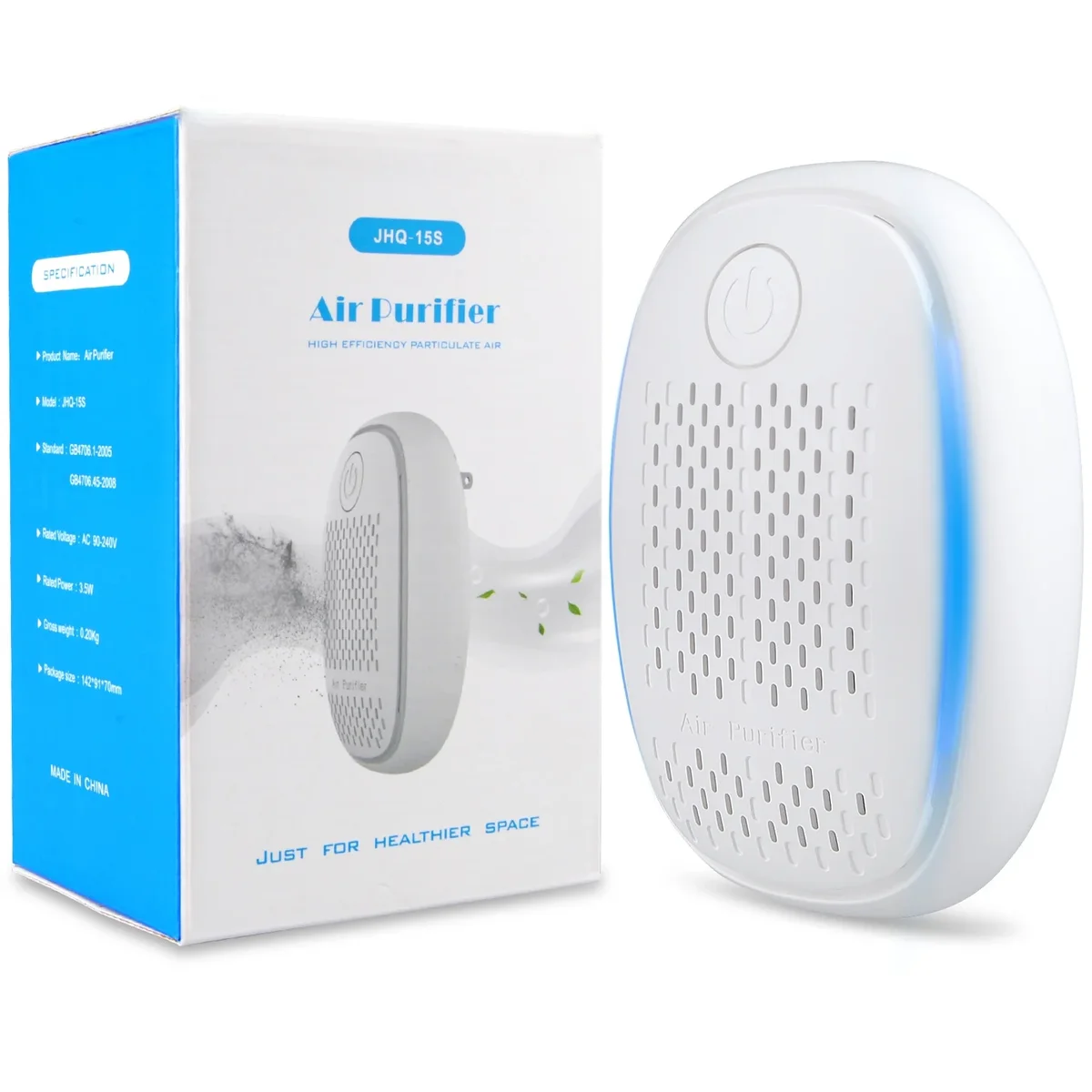 Gonrair Plug in Air Purifiers for Allergies and Asthma,Gonrair Air Purifier for Home,Bedroom Dust,Pets,Mold,Office,Small Room,Portable Mini Air Purifier  0674