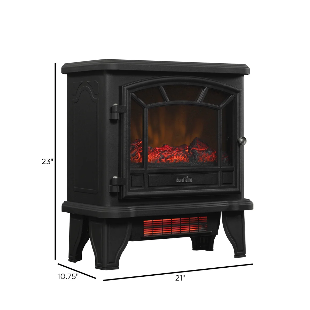 Everdaily Essentials ® Infrared Quartz Electric Fireplace Stove Heater, Black Ref. 0066
