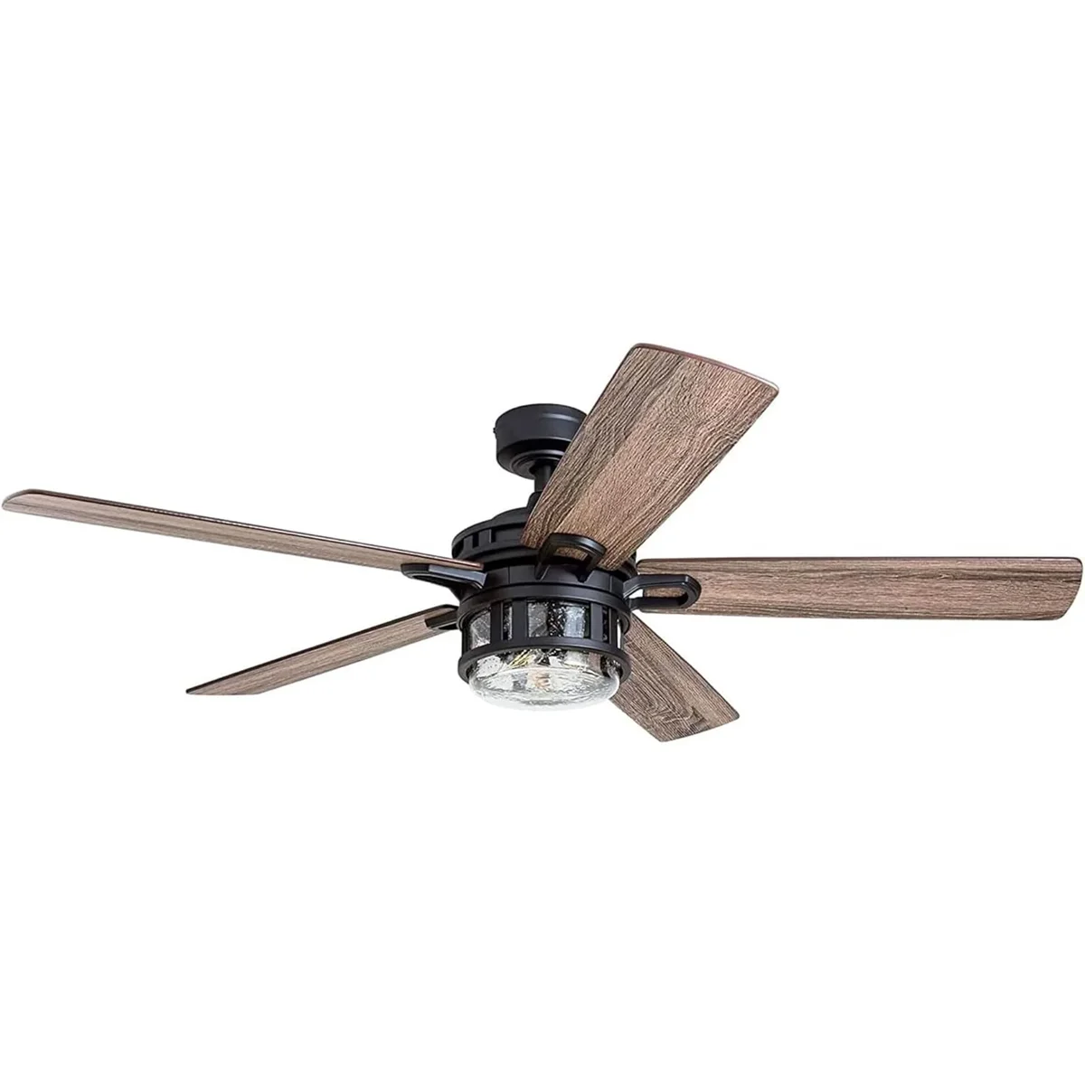 Honeywell Bonterra 52 Inch Ceiling Fan with LED Light & Remote, Matte Black 4807