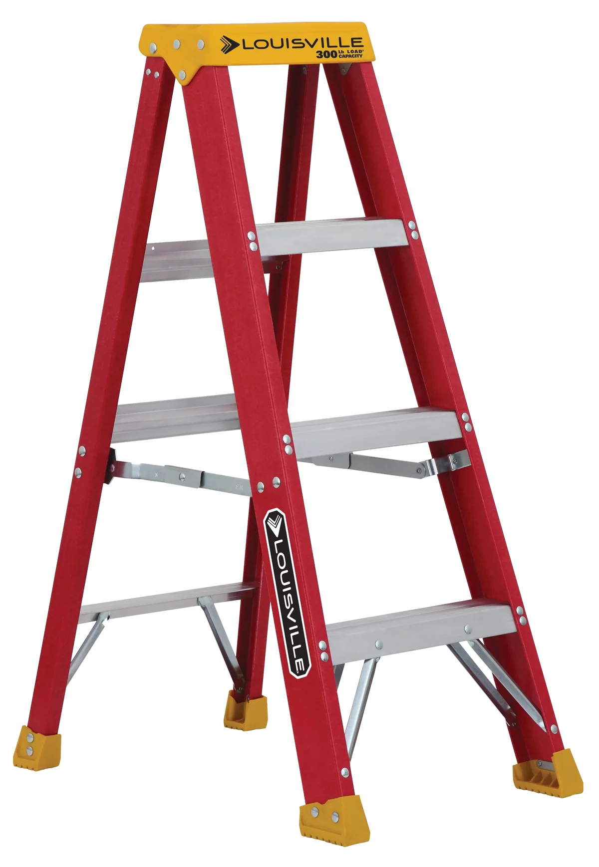 Louisville Ladder 4-Foot Fiberglass Step Ladder, 300-Pound Load Capacity, Type IA, L-3016-04 5906