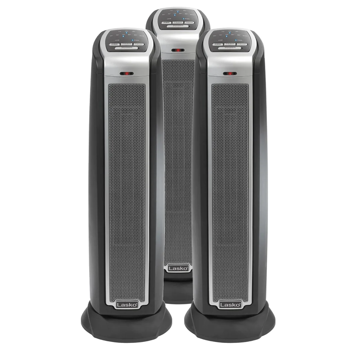Everdaily Essentials Portable Electric Oscillating Ceramic Tower Space Heater (3 Pack) Ref. 0709