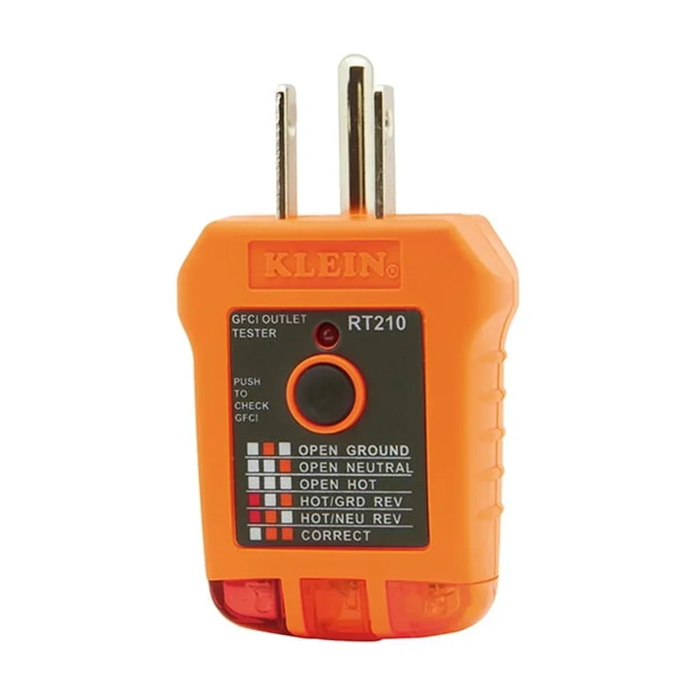 Klein Tools RT210 GFCI Receptacle Tester 6743
