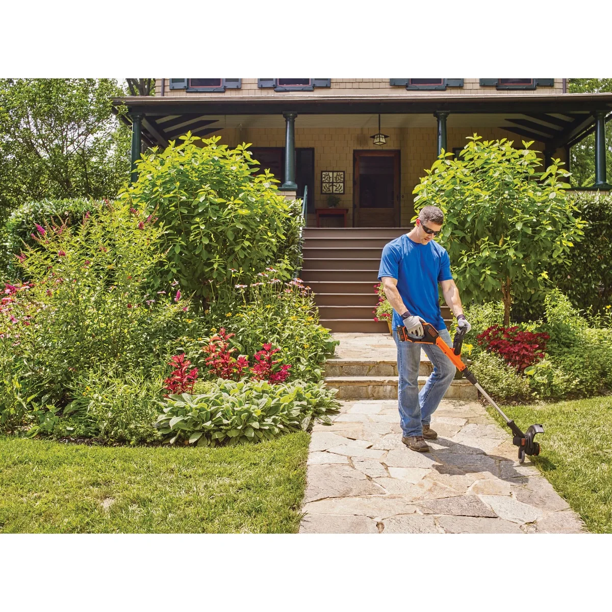 BLACK+DECKER 20V MAX Lithium-Ion 12 in. Cordless String Trimmer/Edger Kit (1.5 Ah) 3707