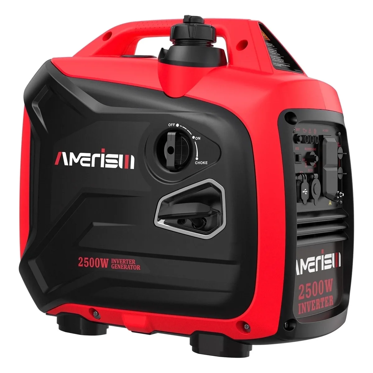 Amerisun 2500-Watt Inverter Generator: 40.3 lbs, Ultra-Quiet 53dBA, 10.5-Hour Runtime 8895