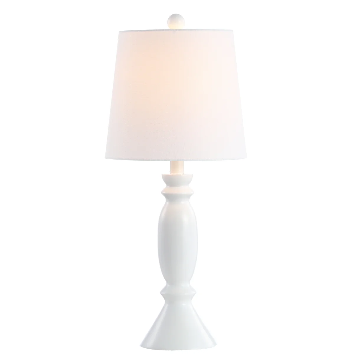 Everdaily Essentials Kian Solid Glam 24 in. H Table Lamp, White Ref. 0356