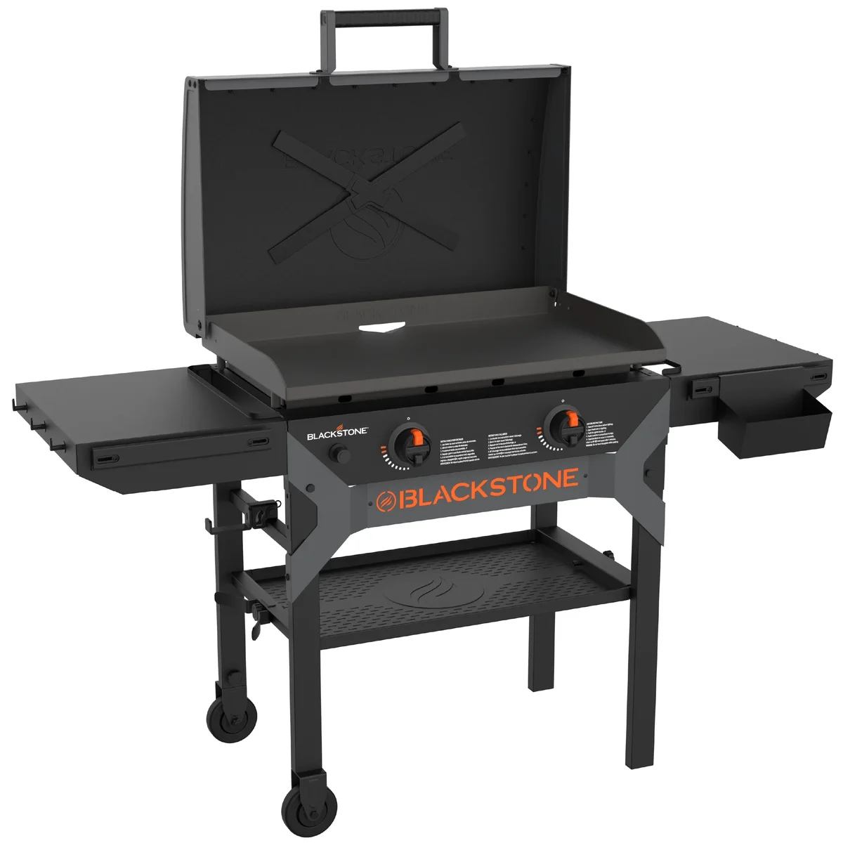 Blackstone 28" Propane Griddle Grill 2311 - Portable Outdoor Flat Top for Cooking with X-Braced Hood & Durable Powder Coated Steel - Iron Forged  6155