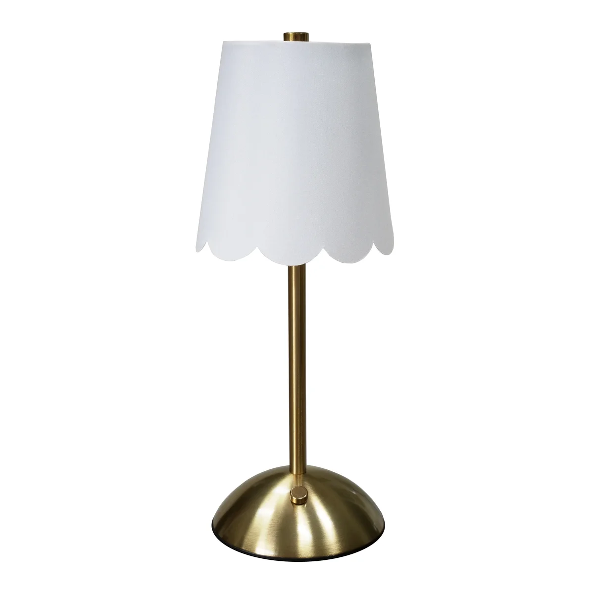 Home Decor Collection Sterling & Noble Home Cordless Rechargeable 11.9" Brass Table Lamp with Dimmable 3 Option Lights 9499