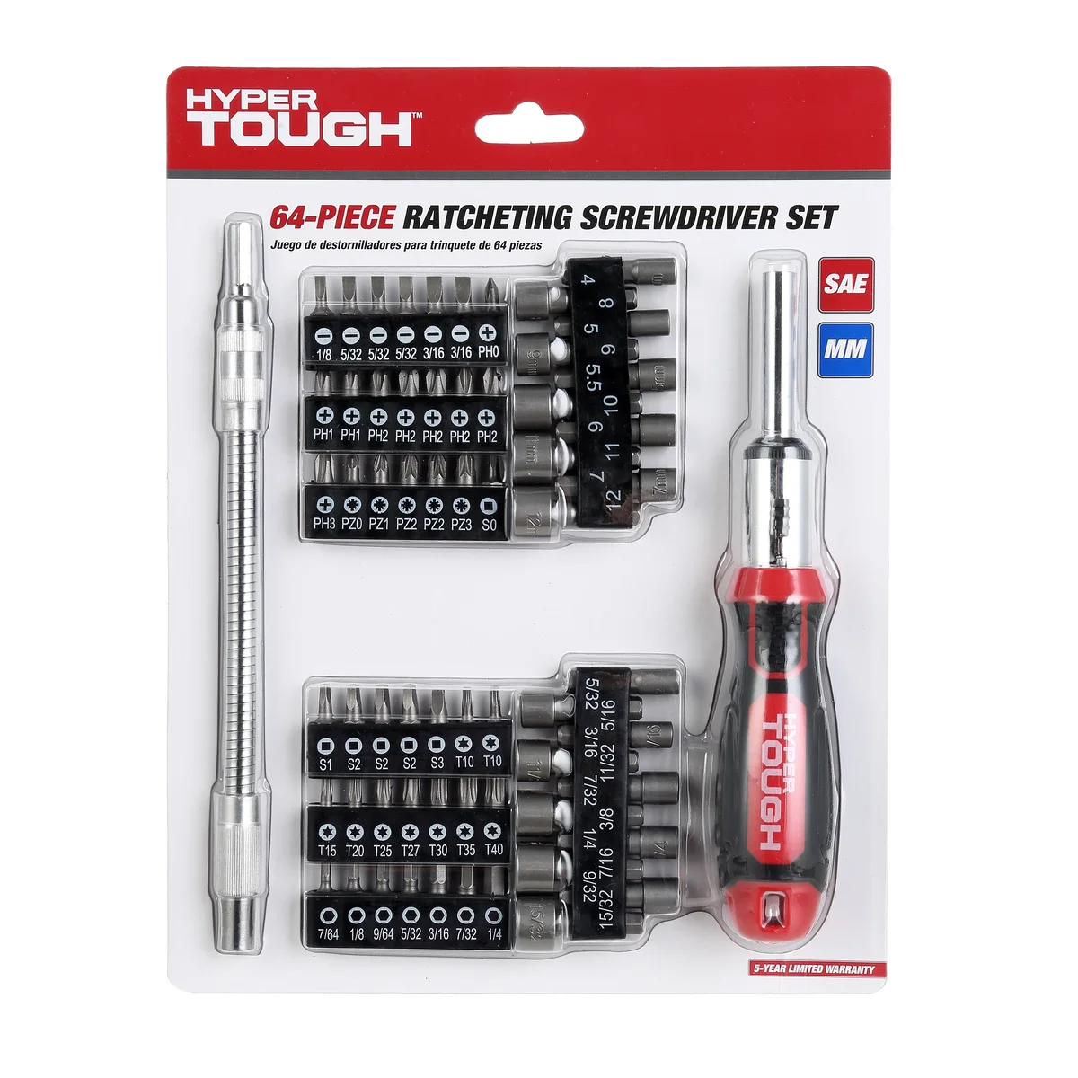 Everdaily Essentials 64 Piece Multi-Type Screwdriver Set Ref. 0834