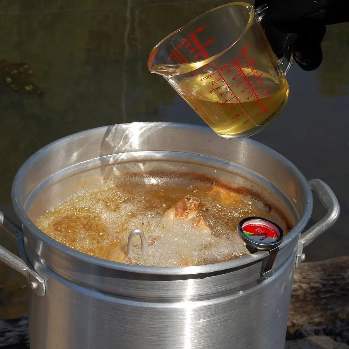 Everdaily Essentials 3025 30Qt Turkey Fryer Pot, 32 Quart, Silver Ref. 1382