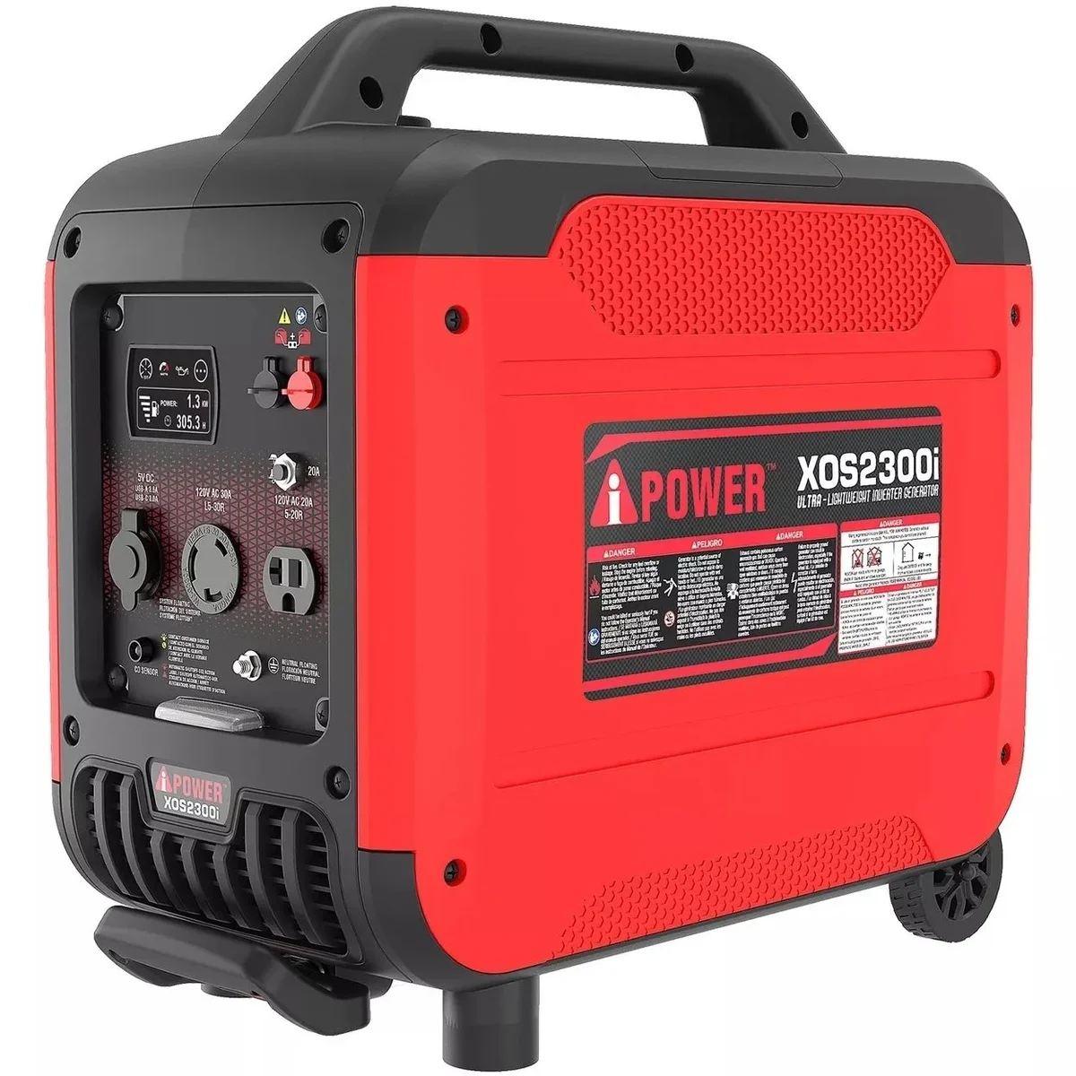 A-iPower 2300 Watt Portable Generator Inverter With Portability Kit and CO Sensor 8357