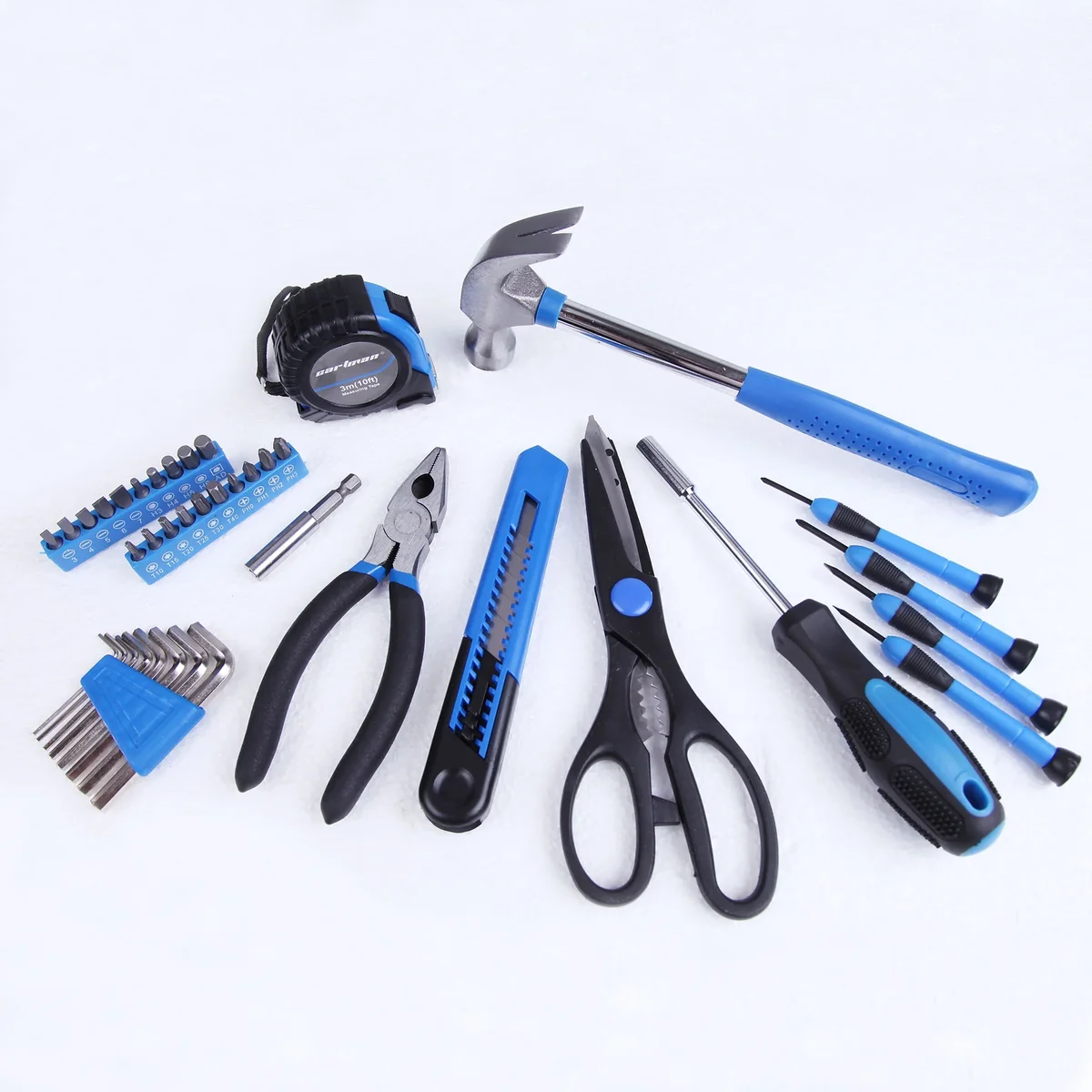 Everdaily Essentials Blue 39-Piece Tool Set Household Hand Tool Kit with Storage Case Ref. 4274
