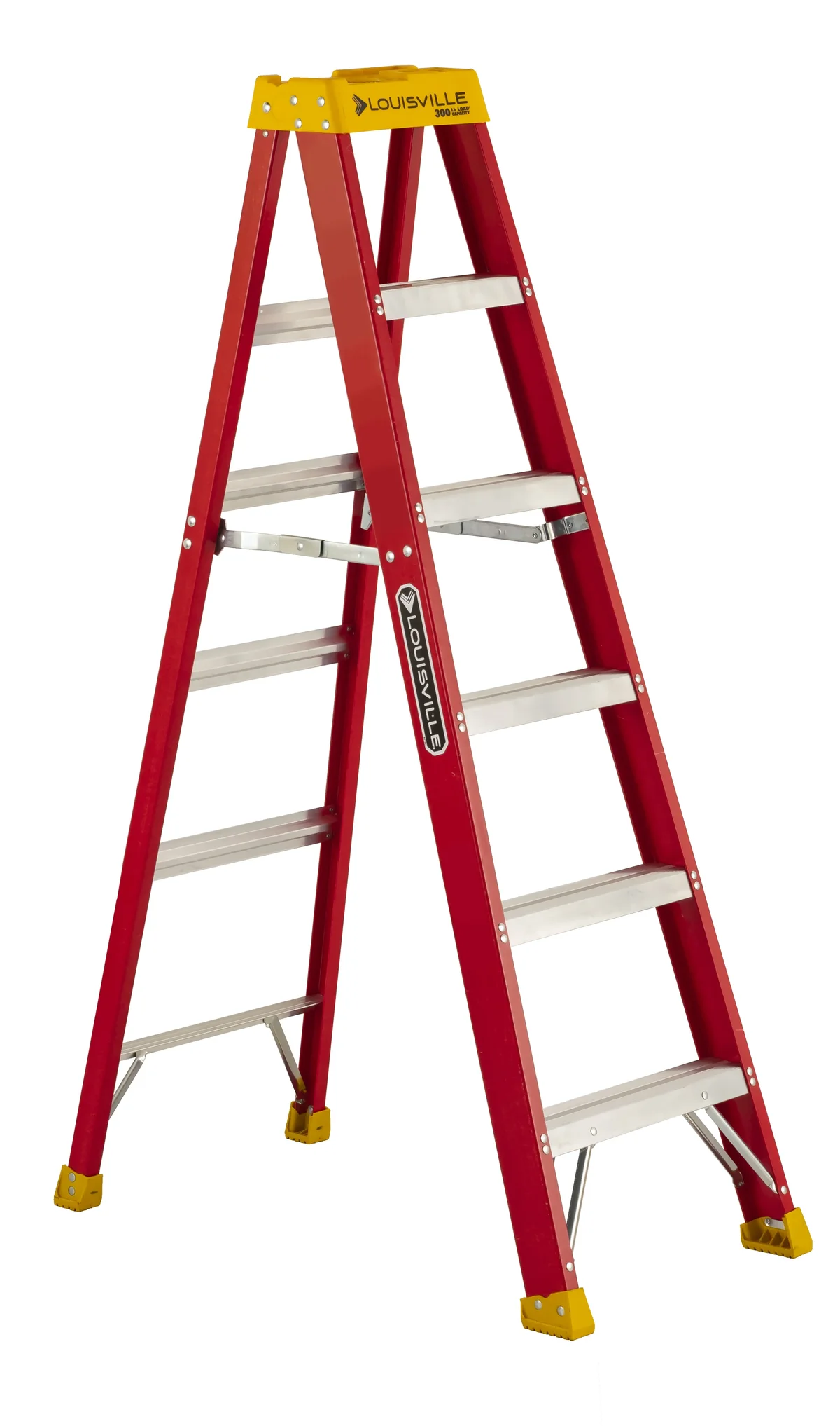 Louisville Ladder 6 Ft. Fiberglass Step Ladder With Molded Top, Type Ia, 300 Lbs. Load Capacity, L-3016-06 0376