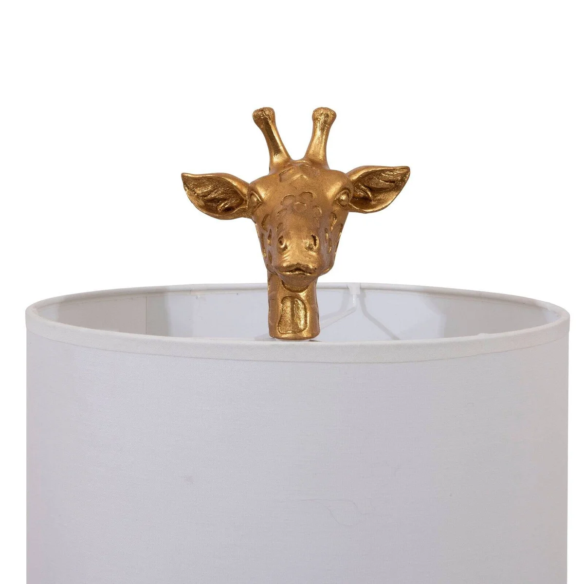 Everdaily Essentials Gold Giraffe Lamp with Linen Shade 7580
